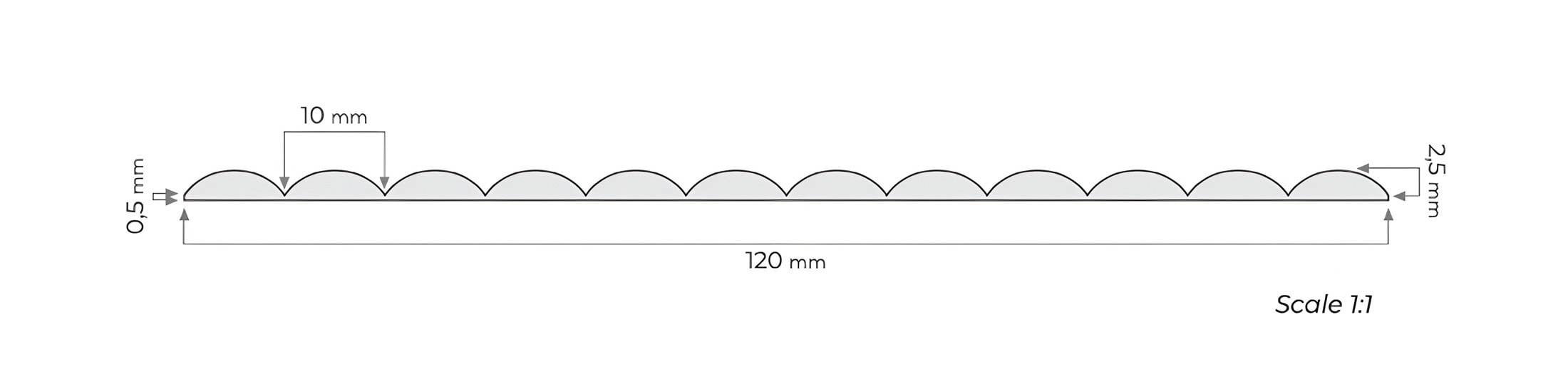 Geriffelt-Mass-technische-Zeichnung